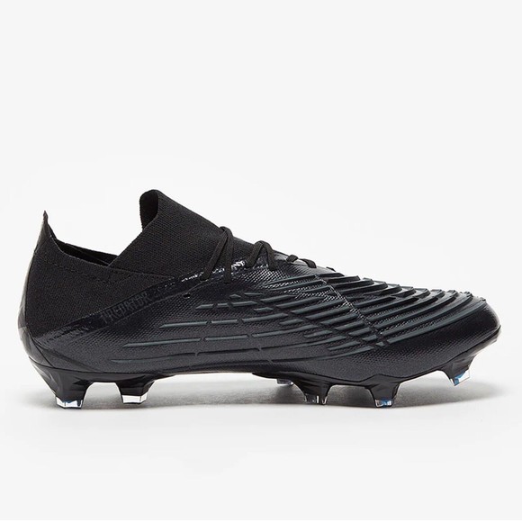 MEN\'S adidas Predator Edge+Firm Ground Mens Black/White Ground Cleats GV7385 main image 5